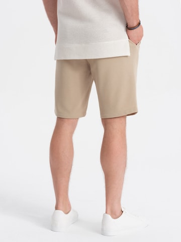 Ombre Regular Shorts in Beige