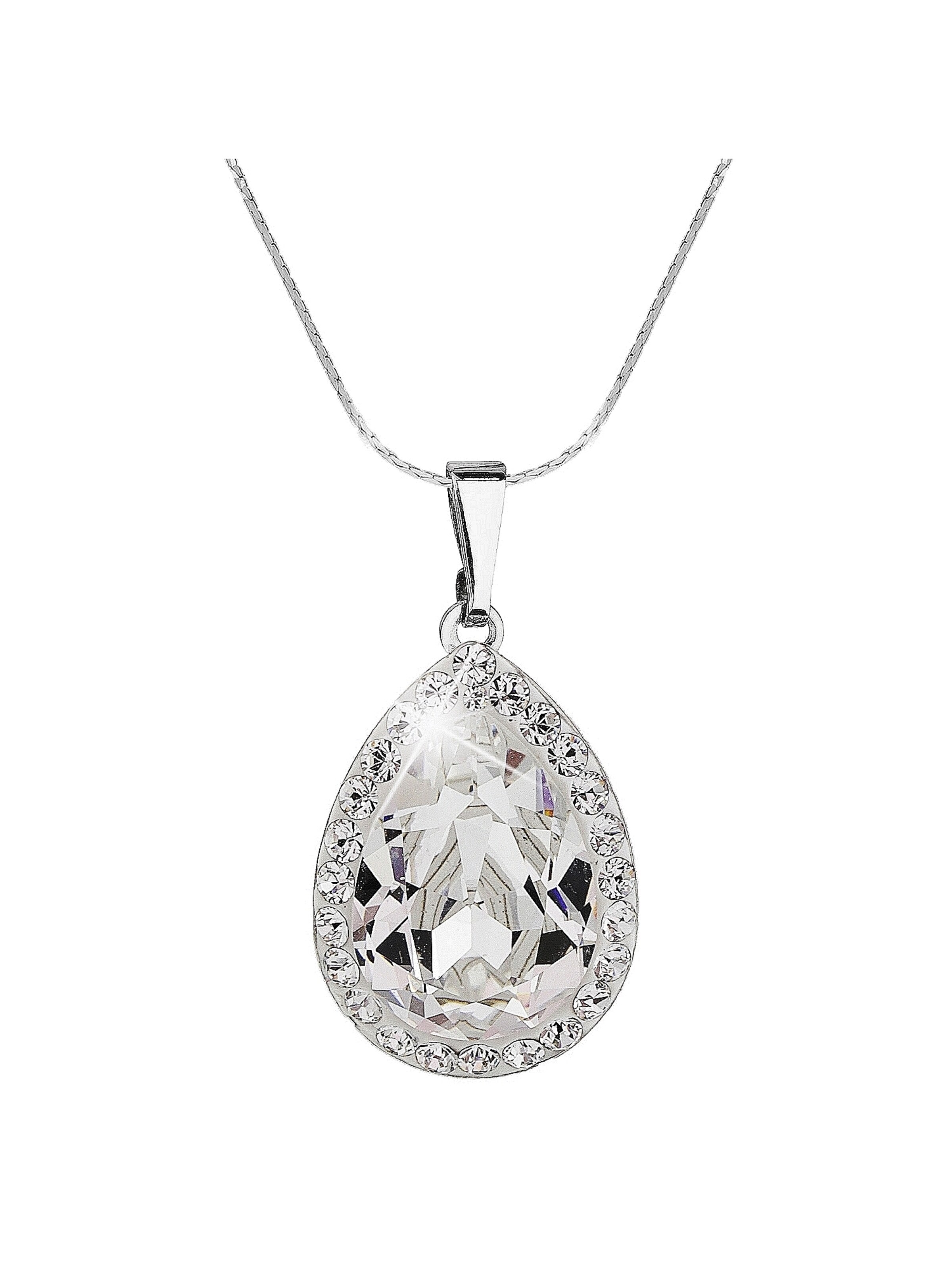 EXCLUSIVE EDITION Řetízek 'Agidel adorned with Swarovski crystals' – průhledná
