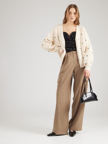 YAS Strickjacke 'YASBOW' in Beige