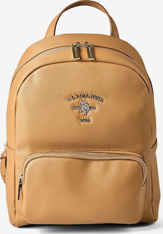 Sac à dos U.S. POLO ASSN. en marron : devant