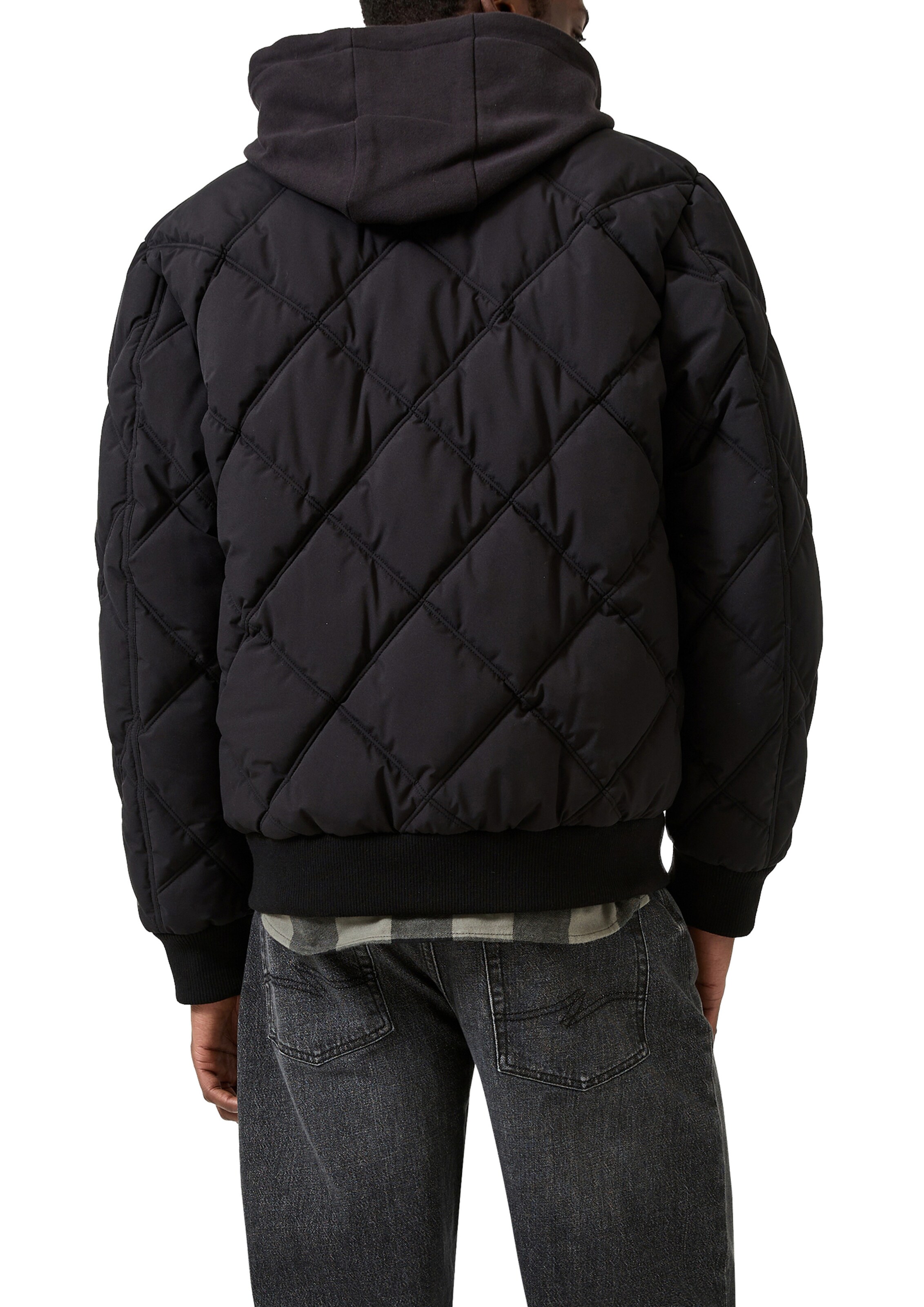 Veste d’hiver QS en noir : derrière