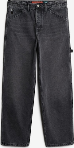 Jeans cargo Superdry en noir : devant