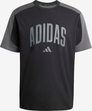 ADIDAS SPORTSWEAR Функциональная футболка 'COLLEGIATE' в Черный: спереди