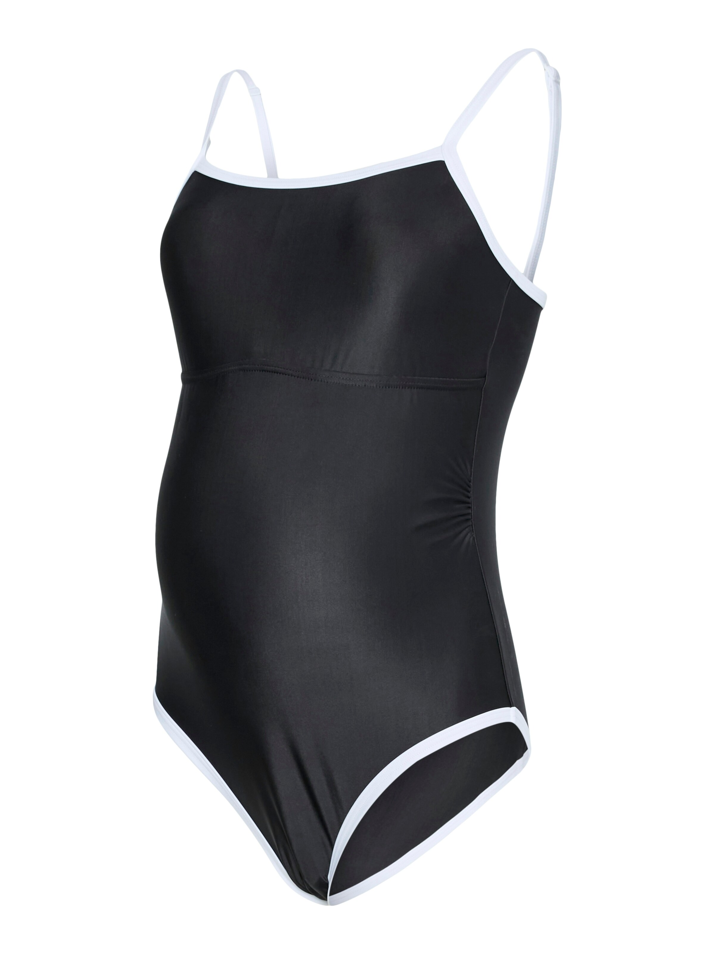 Bustier Maillot de bain MAMALICIOUS en noir : devant