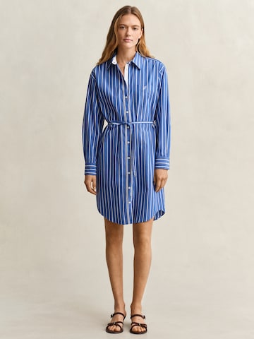 GANT Košilové šaty – modrá: přední strana