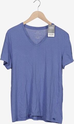 ARMANI EXCHANGE T-Shirt L in Blau: predná strana