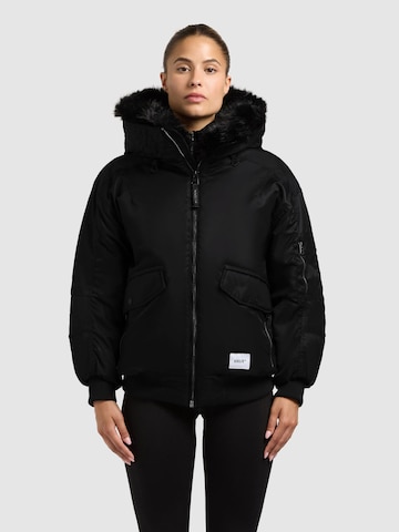 Veste d’hiver 'Cela' khujo en noir : devant