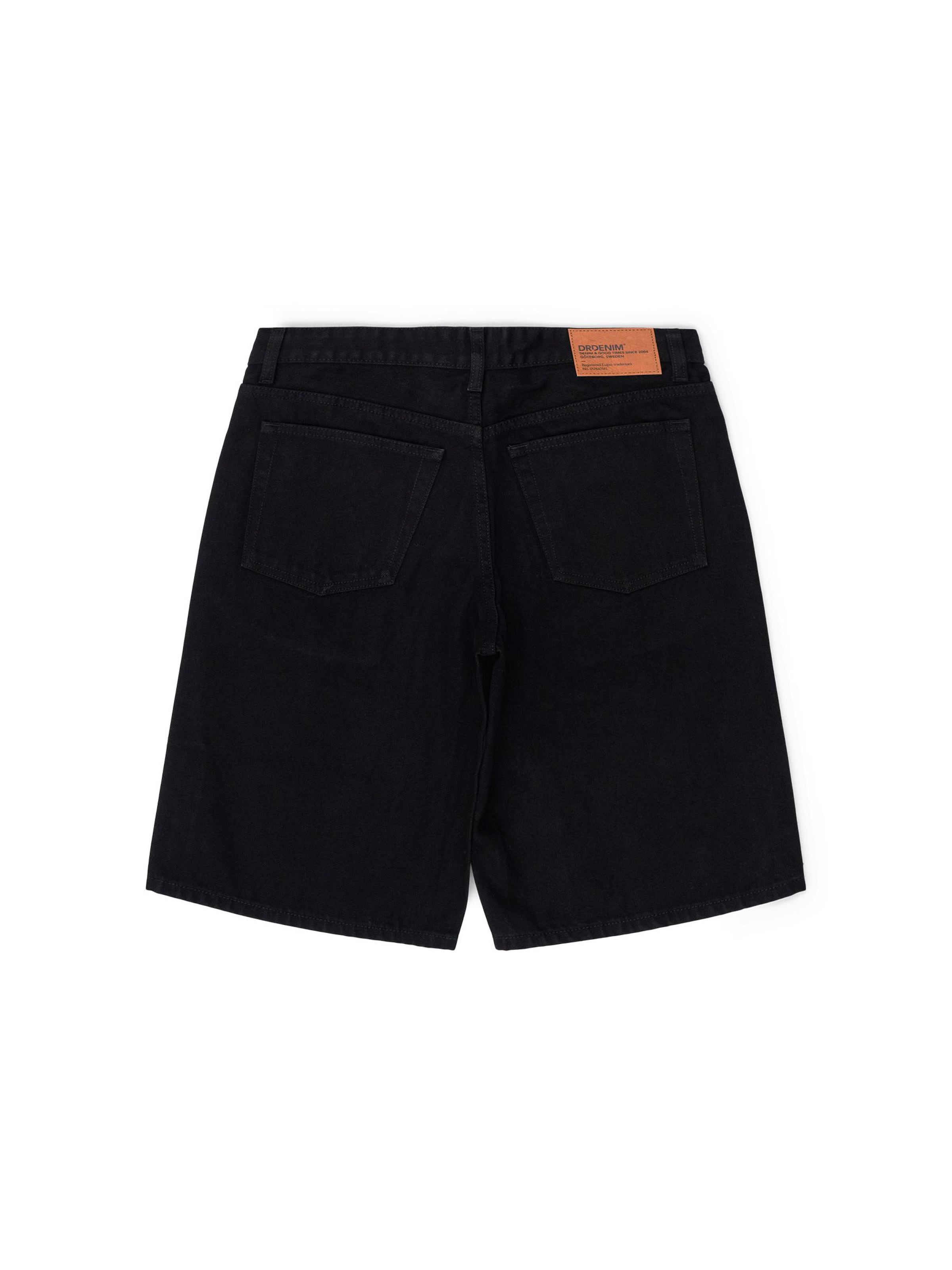Dr. Denim Jeans 'Lea Shorts' in Zwart: voorkant
