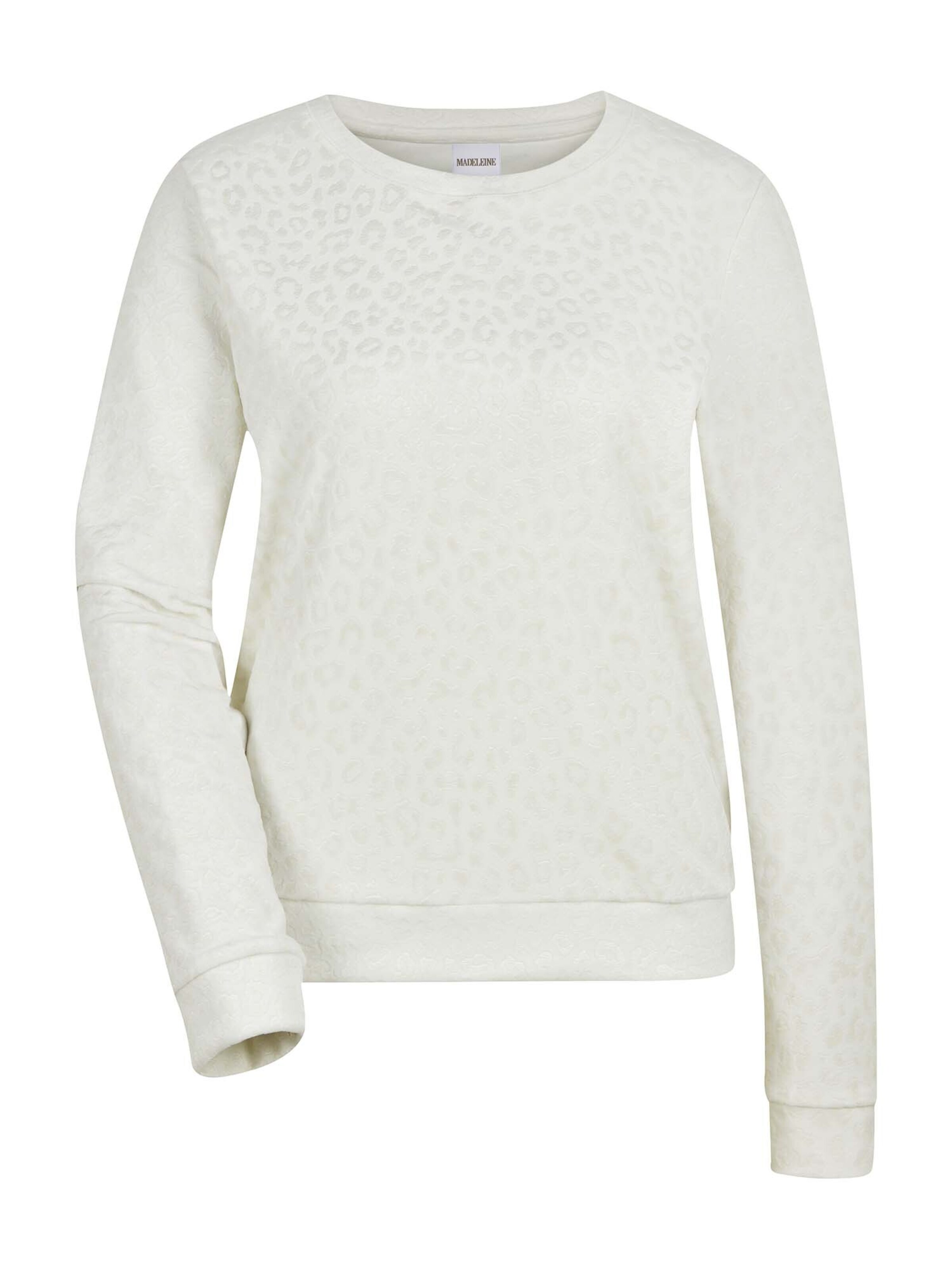 Sweat-shirt MADELEINE en blanc : devant
