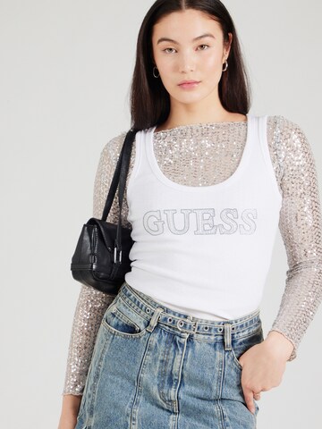 GUESS Top – bílá: přední strana