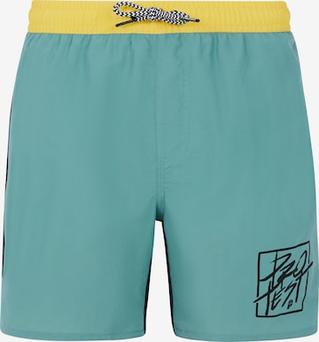 PROTEST Badeshorts 'PRTNick JR' in Grün: Vorderseite