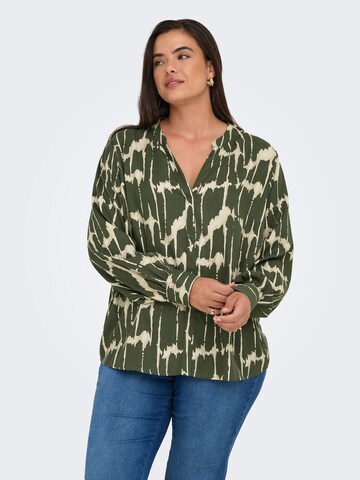 Camicia da donna 'CARJUNIA' di ONLY Carmakoma in verde: frontale