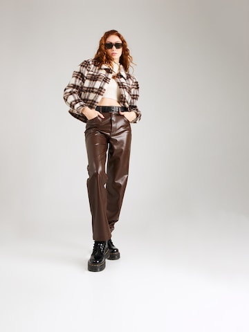Abercrombie & Fitch Normalny krój Spodnie w kolorze brązowy