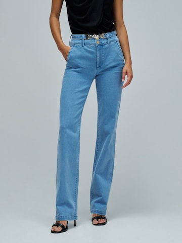 Salsa Jeans Regular Chino in Blauw: voorkant