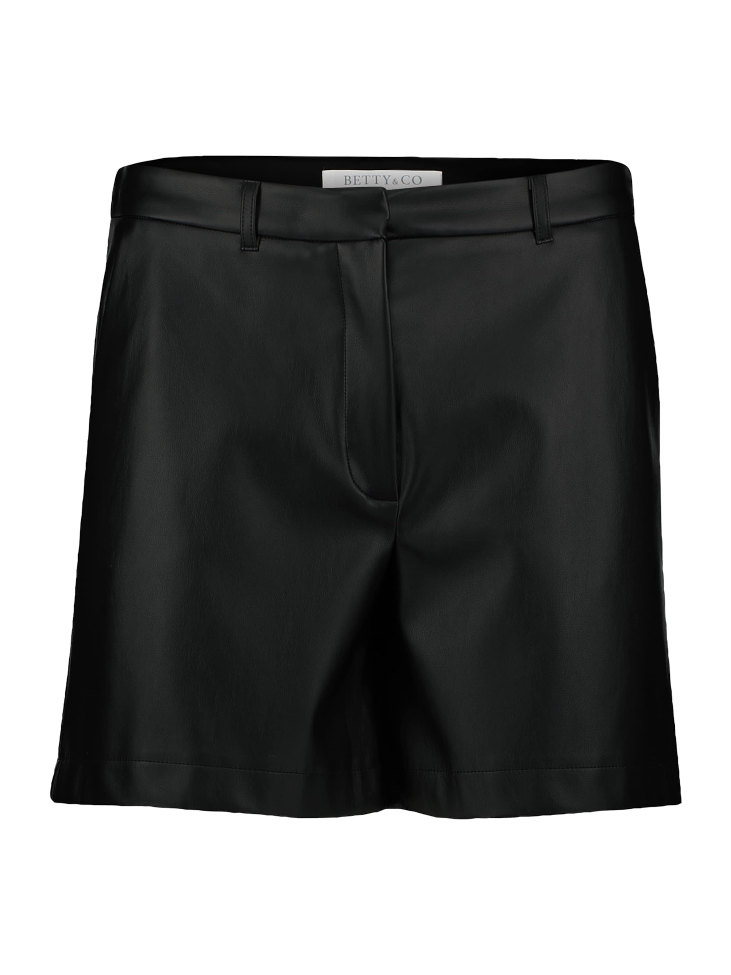 Betty & Co Slimfit Shorts mit Eingrifftaschen in Schwarz: Vorderseite