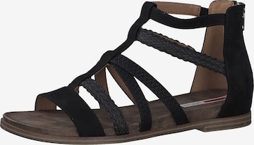 s.Oliver Sandal i svart: framsida