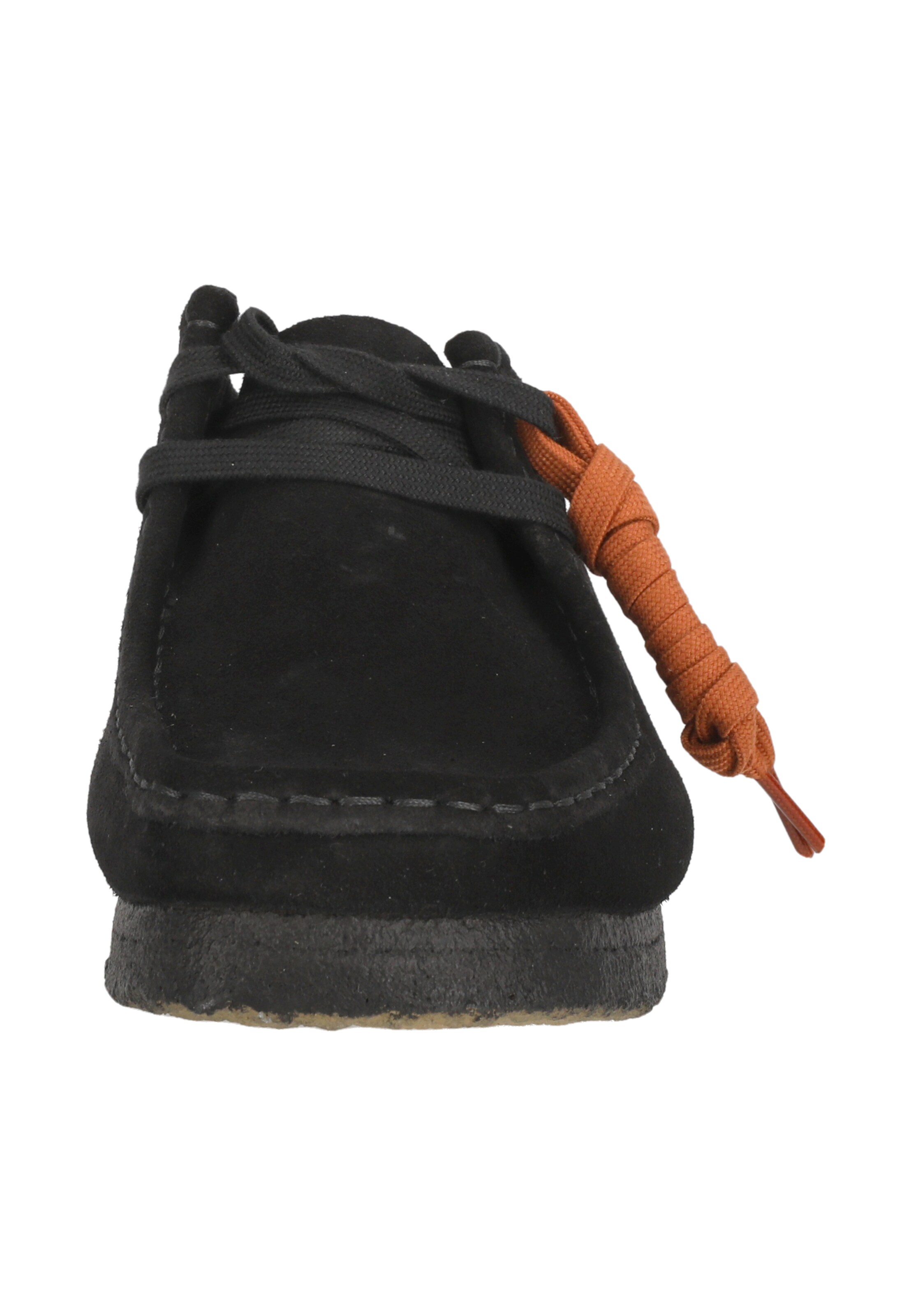 CLARKS Schnürschuhe 'Wallabee Black' in Schwarz