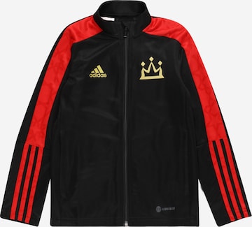 ADIDAS PERFORMANCE Athletic Jacket 'Salah' in Black: front