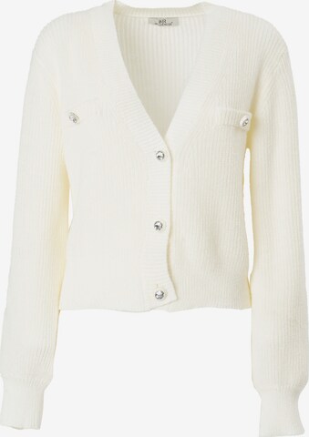 Influencer Knit Cardigan in White: front