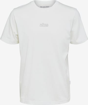 T-Shirt 'BOREN' SELECTED HOMME en beige : devant