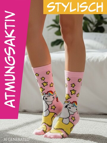 pummel & friends Socks 'Pummeleinhorn' in Mixed colors