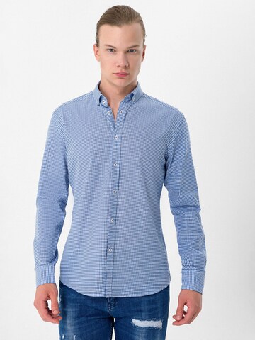 Moxx Paris Regular fit Button Up Shirt in Blue: front