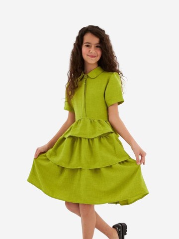 Abito di Hilal Akinci Kids in verde: frontale