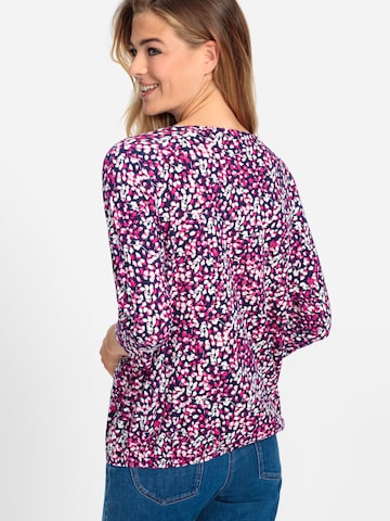 Olsen Shirt mit Gummizug am Saum in Pink