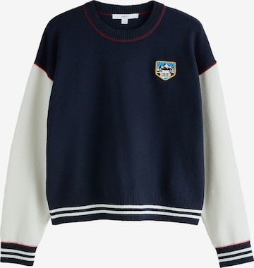 Next Pullover i blå: forside