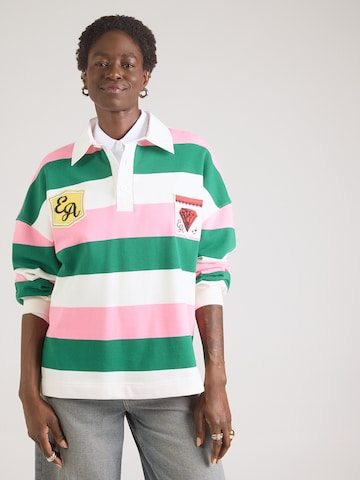 Sweat-shirt 'Joueur' Essentiel Antwerp en vert : devant