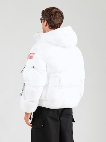 balta ALPHA INDUSTRIES Žieminė striukė 'Nasa Artemis': galas