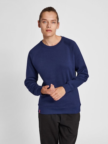 Sweat-shirt Hummel en bleu : devant