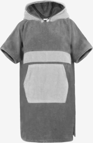 normani Short Bathrobe in Grey: front