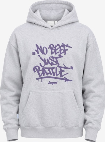 Loyal Athletics by Kontra K Hoodie Unisex in Loose Fit in Grau: Vorderseite
