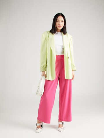 JDY Wide leg Pleat-front trousers 'GEGGO' in Pink