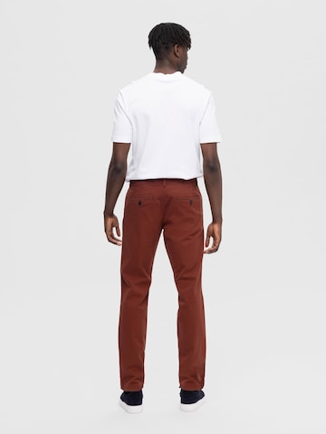 SELECTED HOMME Slimfit Chino 'Miles Flex' in Bruin