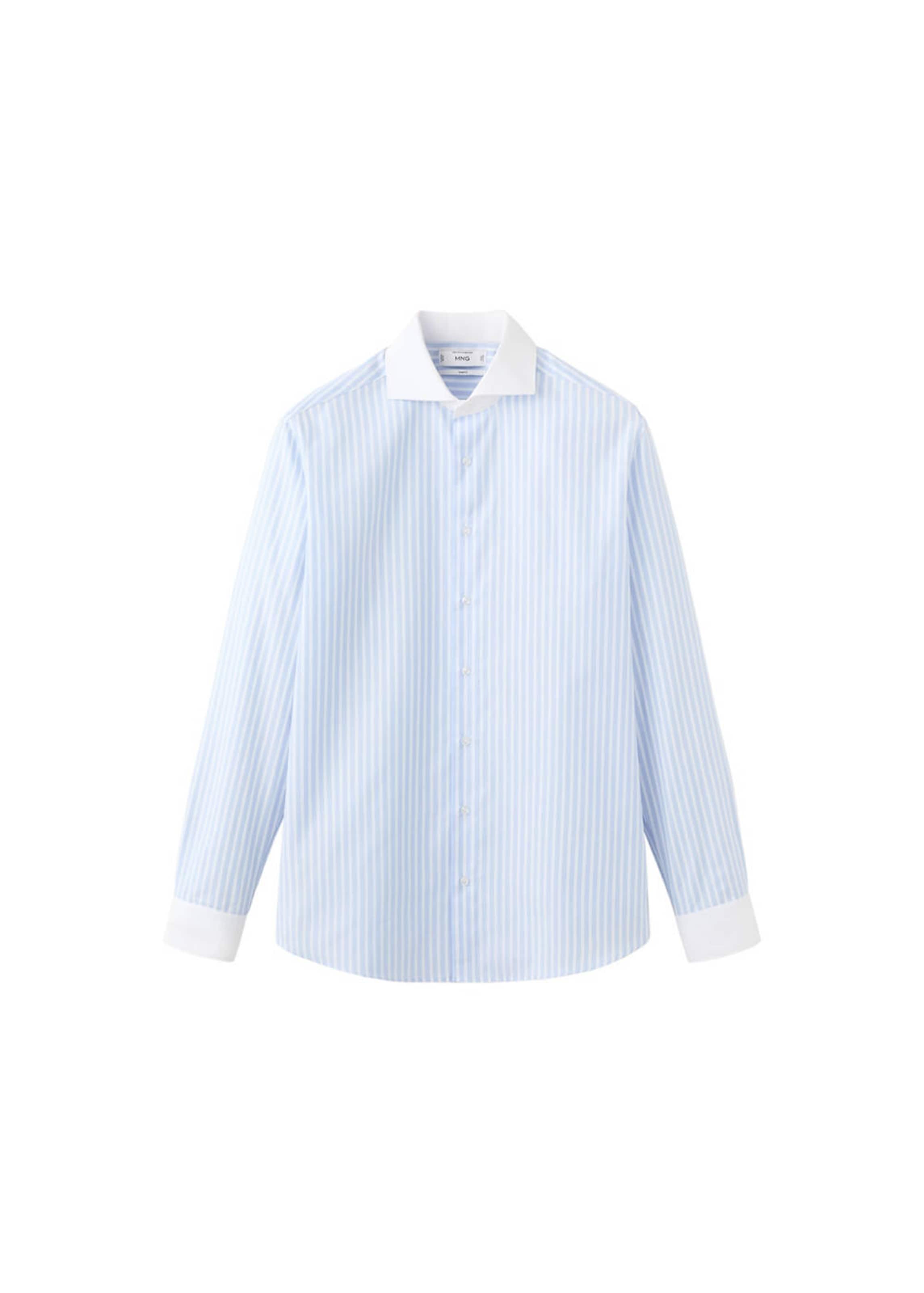 MANGO MAN Button Up Shirt 'Sarria' in L in Pastel blue / White, Item view