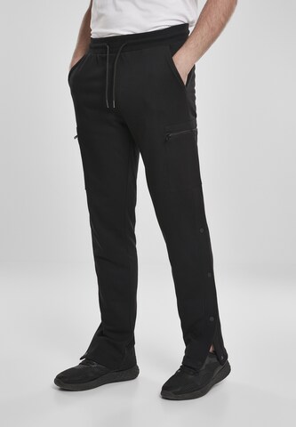 Urban Classics Regular Broek in Zwart: voorkant