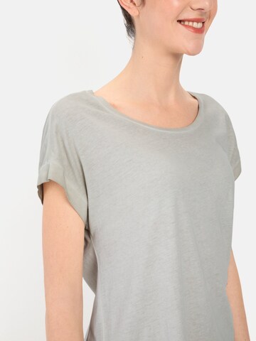 CAMEL ACTIVE T-Shirt aus softem Modal und Baumwolle in Grau