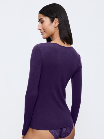 TRIUMPH Longsleeve ' Beauty Layers ' in Lila
