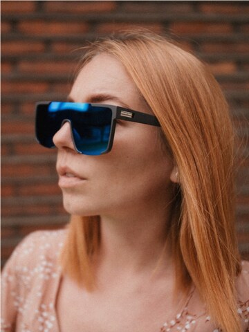 VEYREY Sonnenbrille 'Halber Rahmen Sonnenbrillen Tupirit'‌‌‌‌‌‌‌‌ in Silber