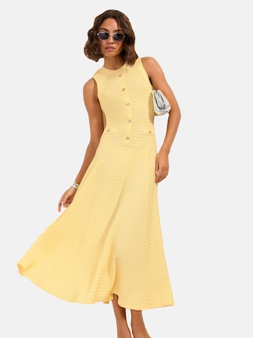 Friends Like These - Vestido de bainha em amarelo: frente