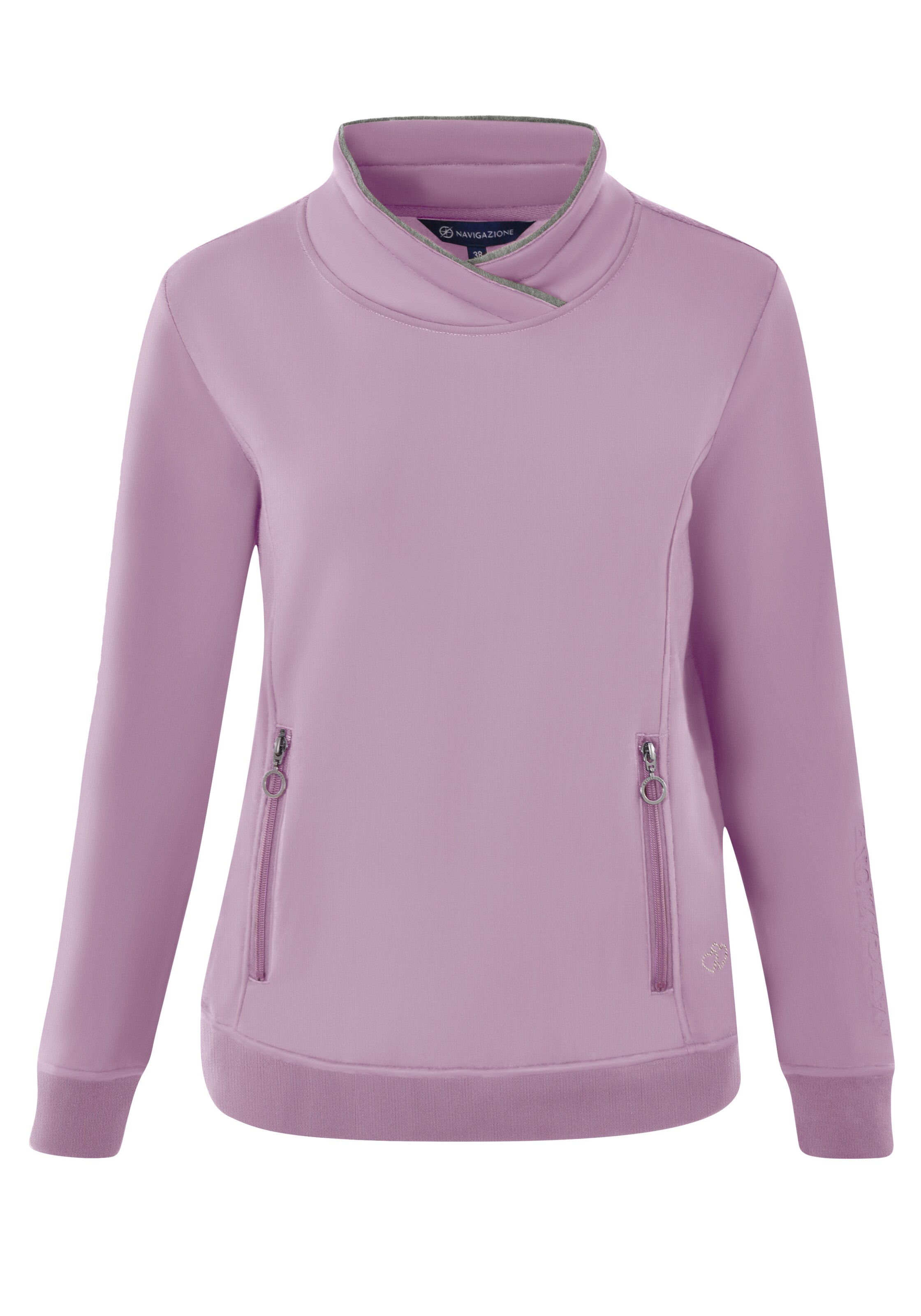 Sweat-shirt Navigazione en violet : devant