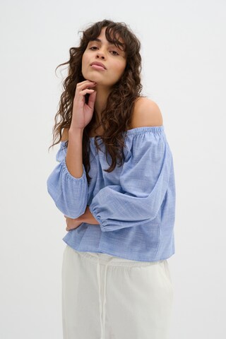 My Essential Wardrobe Blouse 'Skye' in Blue: front