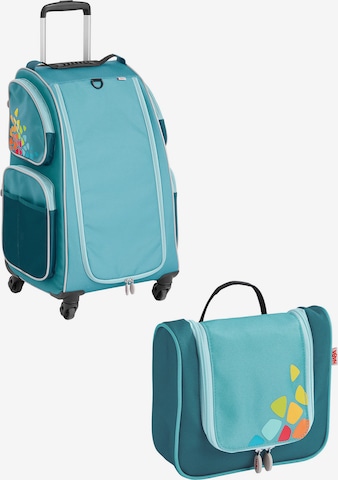 HABA Bag ' Schranktrolley 4 Rollen und Kulturbeutel ' in Blue: front