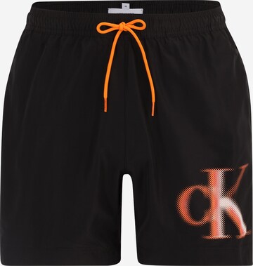 Calvin Klein Swimwear Board Shorts in Black: front