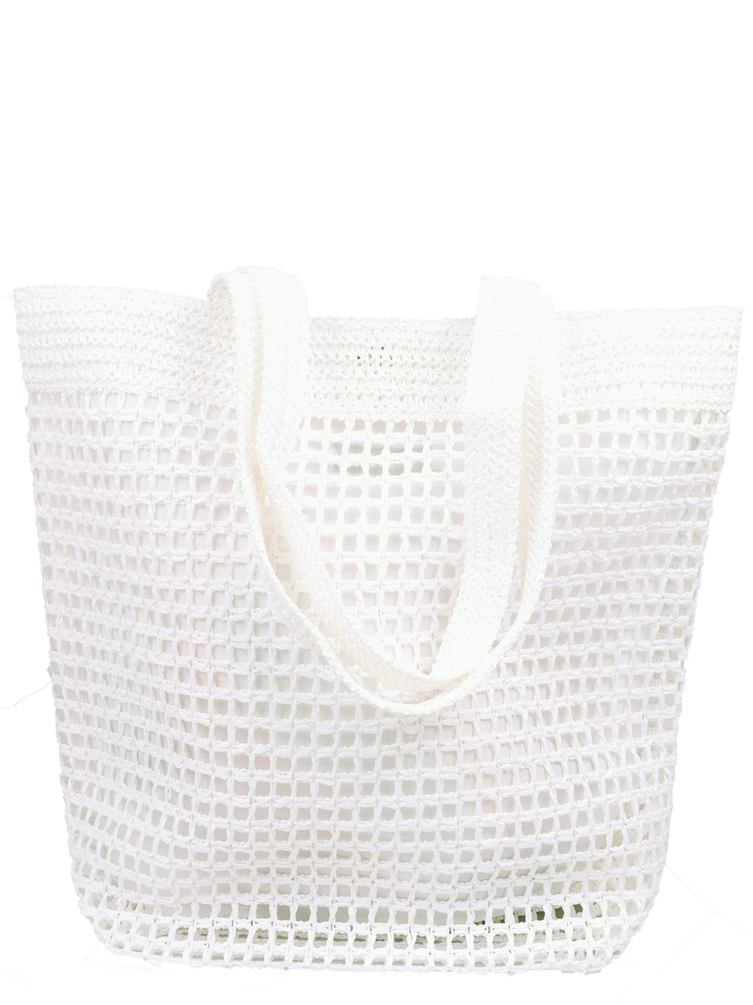 Capelli New York Strandtasche‌‌‌ in One Size in weiß, Produktansicht