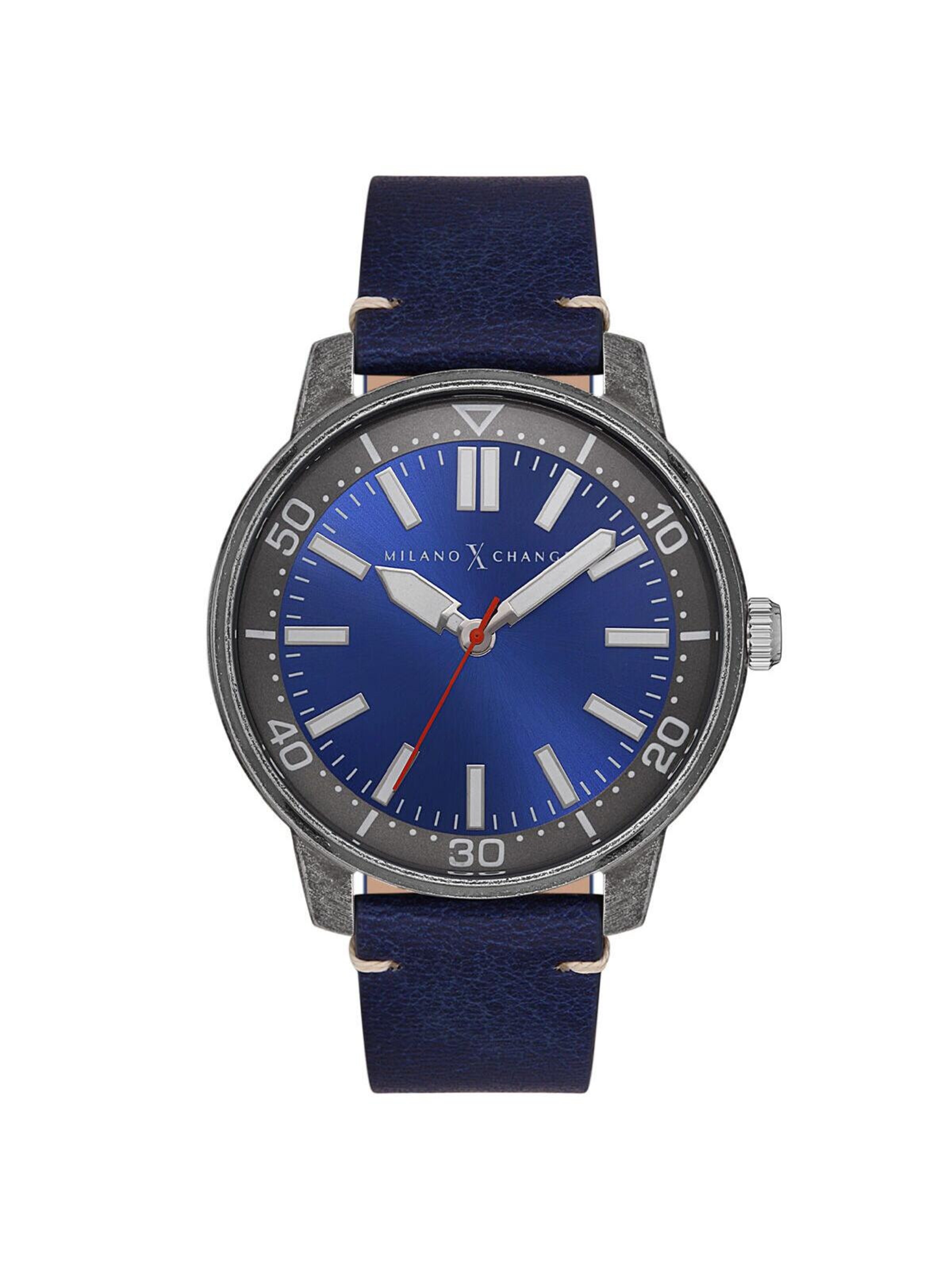 Orologio analogico 'Milano X Change Analog Men Watch MEX3222' di Milano X Change in blu: frontale