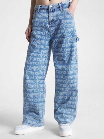 Tommy Jeans Wide leg Jeans 'Daisy' in Blauw: voorkant