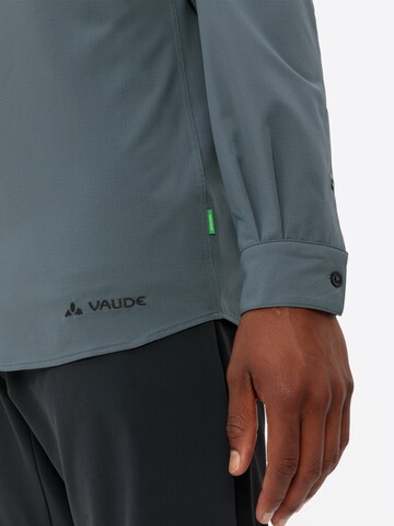 VAUDE Regular fit Athletic button up shirt 'Rosemoor' in Grey